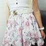 mini flared floral skirt, universal size Image 2