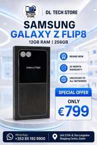 samsung galaxy Z Flip 8 256 GB unlocked Brand New Irish stock