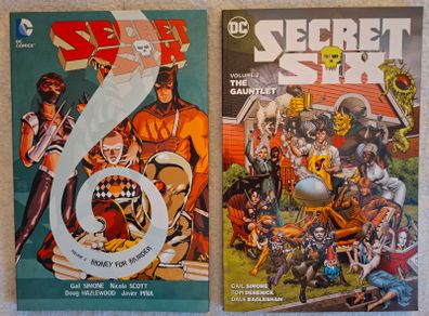 SECRET SIX graphic novels. By Gail Simone. From DC Comics