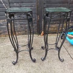 Pair of Wrought Iron Plant Stands