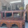 Hand painted  20 century Moroccan bench Image 2