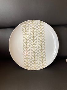 Orla Kiely Linear Stem dinner plate. New