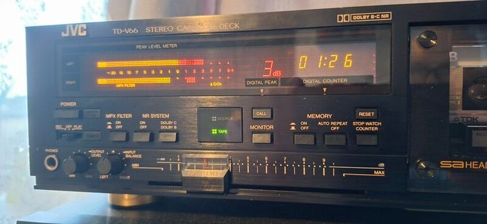 JVC TD-V66 3 Head Cassette Deck