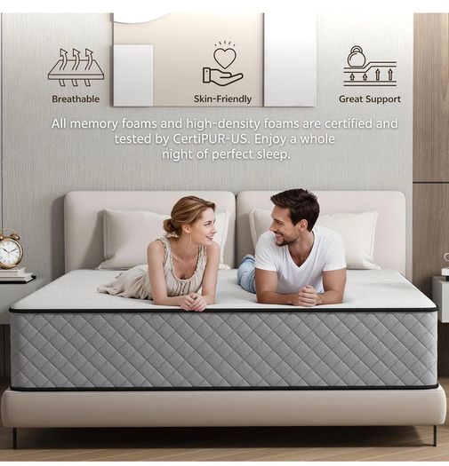 King Size Mattresses 5FT 25cm Medium Firm Pocket Sprung 7-Zone OEKO-TEX Certified