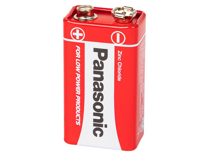 New High Quality Panasonic 9V Zinc Carbon Battery Powercell Block 6F22 #950
