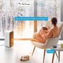 NEW SALE | Electric Heater, Low Energy Smart Space Heater with Thermostat, WiFi & Bluetooth App Control, Heater Works with Alexa & Google Assistant, Ceramic Heater for Bedroom, Office, Home, White Image 5