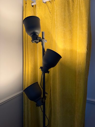 Grey floor lamp
