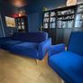 Velvet Sofa Bed and Swivel Chair Bundle 375 Excellent Condition Image 2