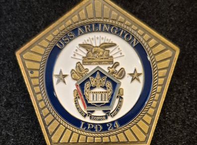 United States Navy , USS ARLINGTON, commerative coin.