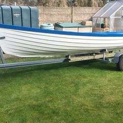 17 foot open boat with trailer