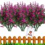 12 Bundles Outdoor Artificial Flowers UV Resistant Fake Boxwood Plants (MULTIPLE COLOURS) Image 4