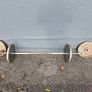 barbell and 4 15kg steel weights Image 2