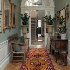 XL Persian Serab Heriz Hand Knotted Runner Rug Carpet
