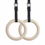 Top Quality Olympic Strength Gym Rings Made of Wood (32mm)with Buckle Straps Image 5