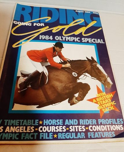 old 1984 Olympic special horse magazine