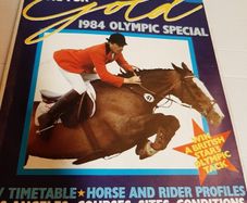 old 1984 Olympic special horse magazine