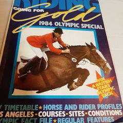 old 1984 Olympic special horse magazine