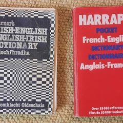 Learner's Irish Dictionary & Harrap's French- English Dictionary
