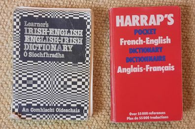 Learner's Irish Dictionary & Harrap's French- English Dictionary
