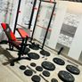 Olympic weight bar power rack bench dumbbells Image 5