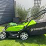 Greenworks 40V 35cm Cordless Electric Lawn Mower with Battery & Charger Image 2