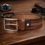Unisex Premium Genuine Leather Belt Classic Stylish Waist Belt Durable Formal & Casual Designer Belt Image 2