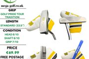 YES C-Groove Face Balanced Blade Putter / 33.5"