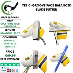 YES C-Groove Face Balanced Blade Putter / 33.5"