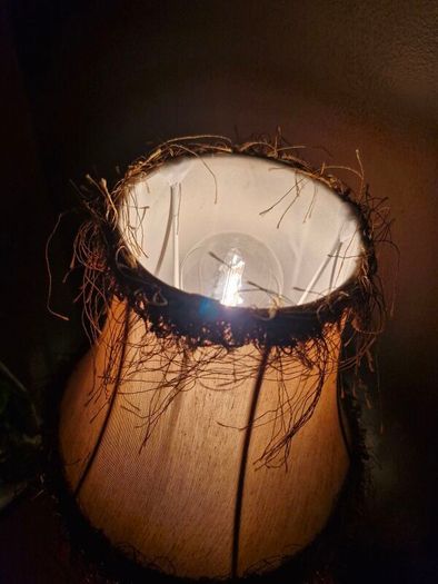 vintage wooden lamp