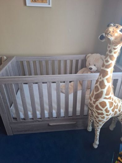 Mamas & Papas Franklin Cot Bed - Grey - Excellent