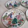 6 Geisha plates, beautiful to look at, D18 Image 4