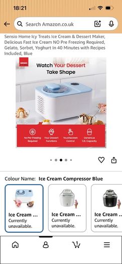 Sensio Ice-Cream Maker