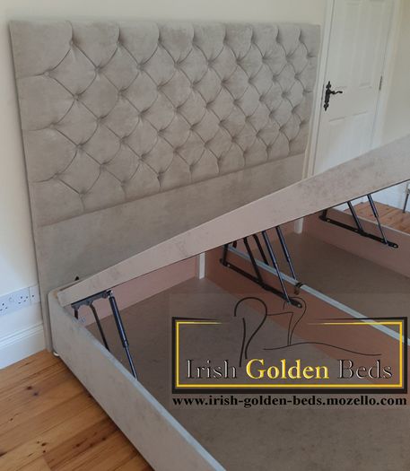 ottoman lift up bed frame and headboard