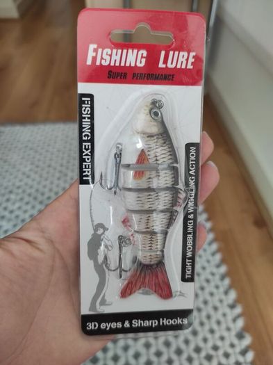 Fishing Lure by Fishing Expert Tight Wobble and Wiggle Action 3D Eye New (B)
