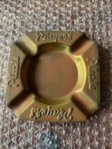 Players vintage copper ashtray