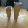 Set of Chrome Vases x 2 for Sale Image 3