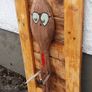 Rustic "fork u" wood art wall sign Image 5