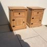 Bedside Lockers x 2 - Pine Image 4