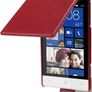 New Htc Windows Phone 8s Premium Pu Leather Flip Case Cover Black / Hot Pink / Red Image 3
