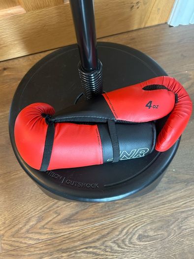 Kids Standted punching bag with 4oz gloves