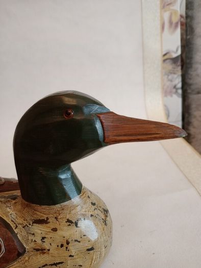 Vintage Hand Carved and Painted Decoy Duck