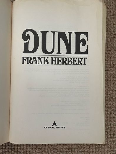 Dune -40th Anniversary Edition- Frank Herbert
