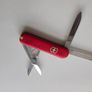 Vintage 1950s Victoria Victorinox Classic 58mm Swiss Army Knife with Nickel Silver inlay Shield Collectable Image 3