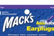 Macks Aquablock Earplugs 2 pairs