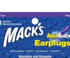 Macks Aquablock Earplugs 2 pairs