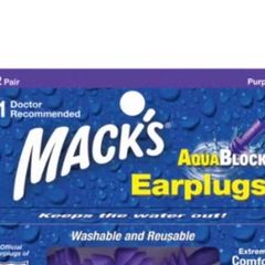 Macks Aquablock Earplugs 2 pairs