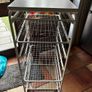 IKEA JONAXEL white storage unit with wire baskets Image 2