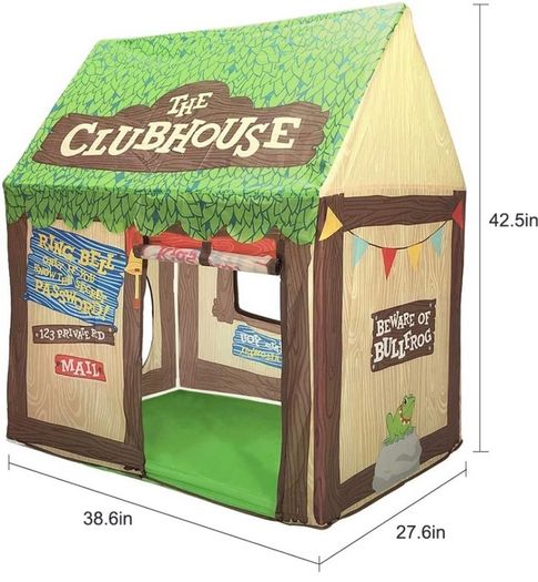Playhouse for Kids Indoor, Kids Play Tent, Toys for Boys and Girls Children Clubhouse Tent with Roll-up Door and Windows (FREE POSTAGE)
