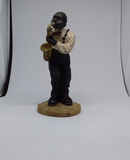 African American Saxophone Player - Vintage