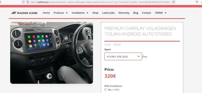 Volkswagen radio (wireless Carplay and Android Auto)